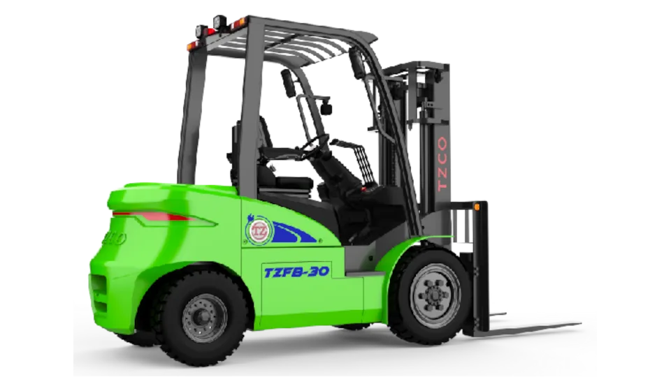 TZCO TZFB30-3M — электрический (литиевый) вилочный погрузчик